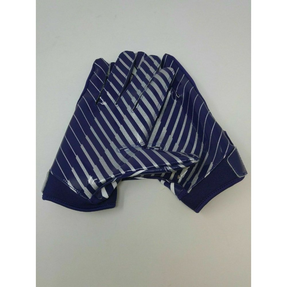 New Under Armour Men's Purple/White WR Football Gloves - Size 2XLarge - Picture 4 of 4